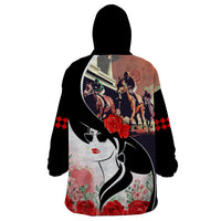 Kentucky Horse Racing Wearable Blanket Hoodie Derby Hat - Wonder Print Shop