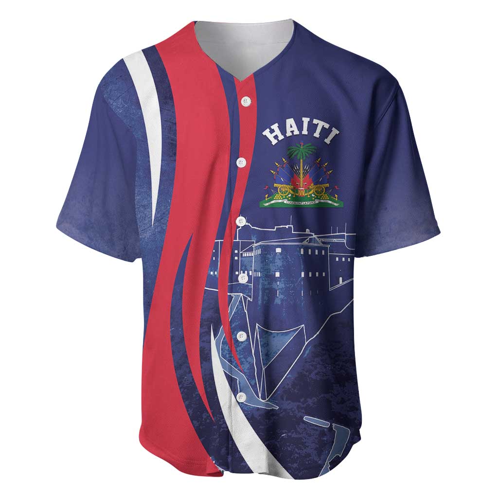 Personalized Haiti Citadelle Laferrière Baseball Jersey Grunge Style