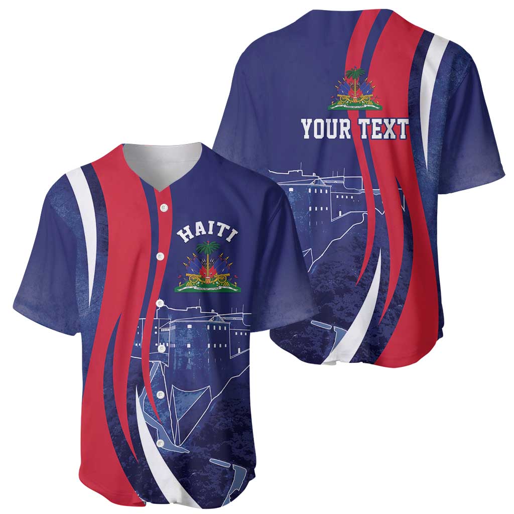 Personalized Haiti Citadelle Laferrière Baseball Jersey Grunge Style