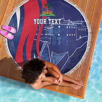 Personalized Haiti Citadelle Laferrière Beach Blanket Grunge Style