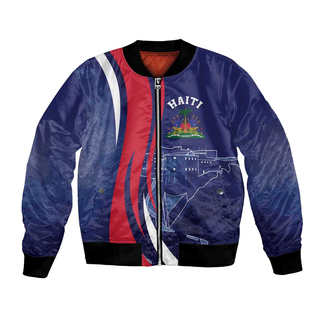 Personalized Haiti Citadelle Laferrière Bomber Jacket Grunge Style
