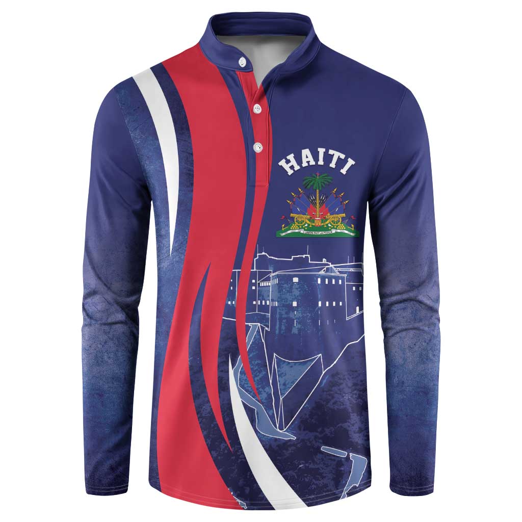 Personalized Haiti Citadelle Laferrière Button Sweatshirt Grunge Style