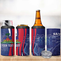 Personalized Haiti Citadelle Laferrière 4 in 1 Can Cooler Tumbler Grunge Style