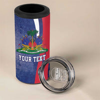 Personalized Haiti Citadelle Laferrière 4 in 1 Can Cooler Tumbler Grunge Style
