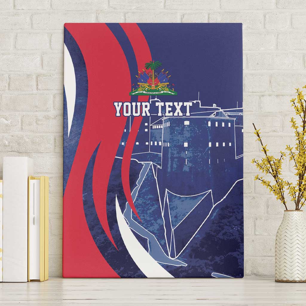 Personalized Haiti Citadelle Laferrière Canvas Wall Art Grunge Style