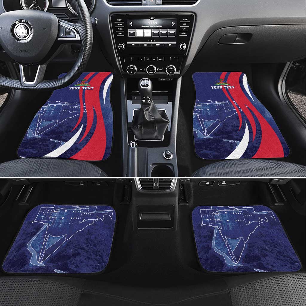 Personalized Haiti Citadelle Laferrière Car Mats Grunge Style