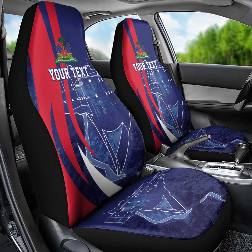 Personalized Haiti Citadelle Laferrière Car Seat Cover Grunge Style