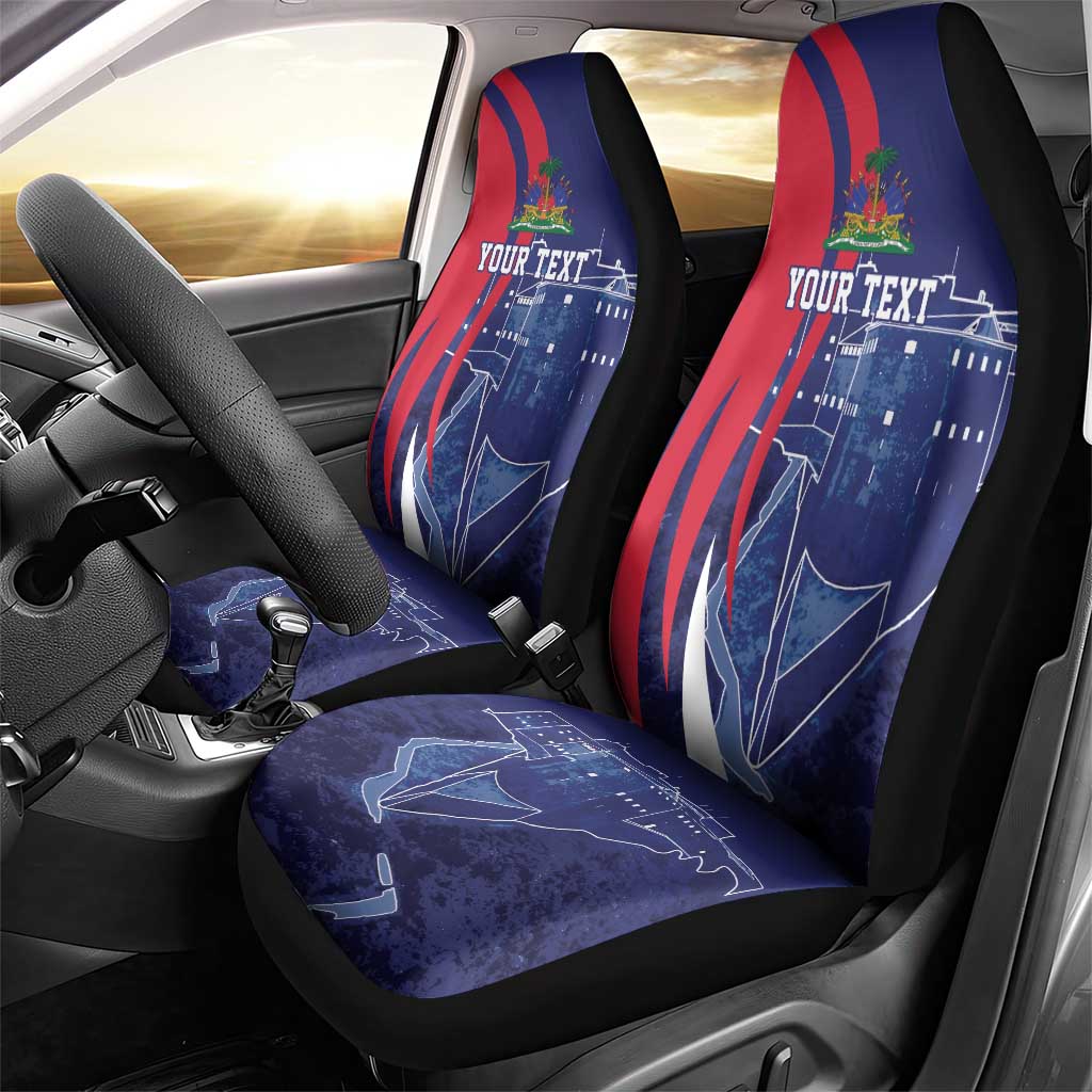 Personalized Haiti Citadelle Laferrière Car Seat Cover Grunge Style