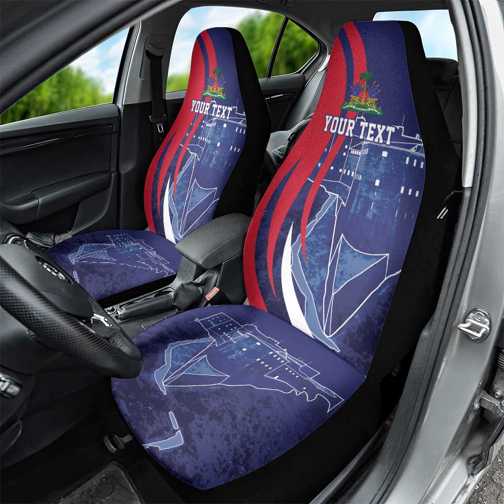 Personalized Haiti Citadelle Laferrière Car Seat Cover Grunge Style