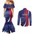 Personalized Haiti Citadelle Laferrière Couples Matching Mermaid Dress and Long Sleeve Button Shirt Grunge Style