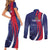 Personalized Haiti Citadelle Laferrière Couples Matching Short Sleeve Bodycon Dress and Long Sleeve Button Shirt Grunge Style