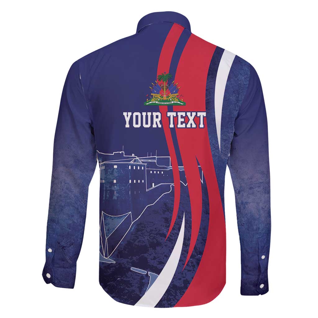 Personalized Haiti Citadelle Laferrière Family Matching Long Sleeve Bodycon Dress and Hawaiian Shirt Grunge Style