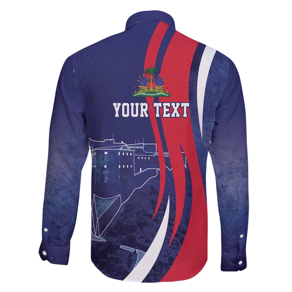 Personalized Haiti Citadelle Laferrière Family Matching Off The Shoulder Long Sleeve Dress and Hawaiian Shirt Grunge Style