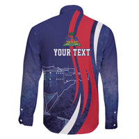 Personalized Haiti Citadelle Laferrière Family Matching Off The Shoulder Long Sleeve Dress and Hawaiian Shirt Grunge Style