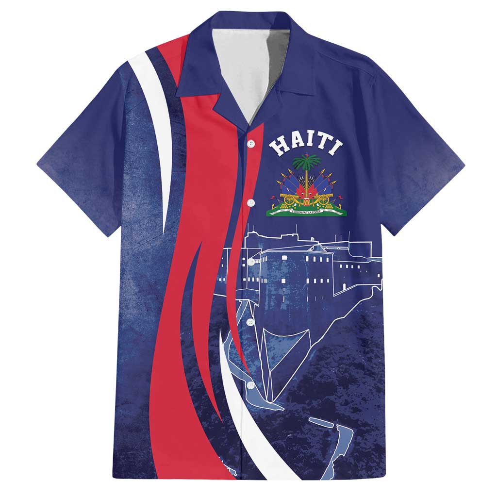 Personalized Haiti Citadelle Laferrière Family Matching Puletasi and Hawaiian Shirt Grunge Style