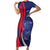 Personalized Haiti Citadelle Laferrière Family Matching Short Sleeve Bodycon Dress and Hawaiian Shirt Grunge Style