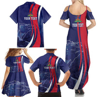 Personalized Haiti Citadelle Laferrière Family Matching Summer Maxi Dress and Hawaiian Shirt Grunge Style