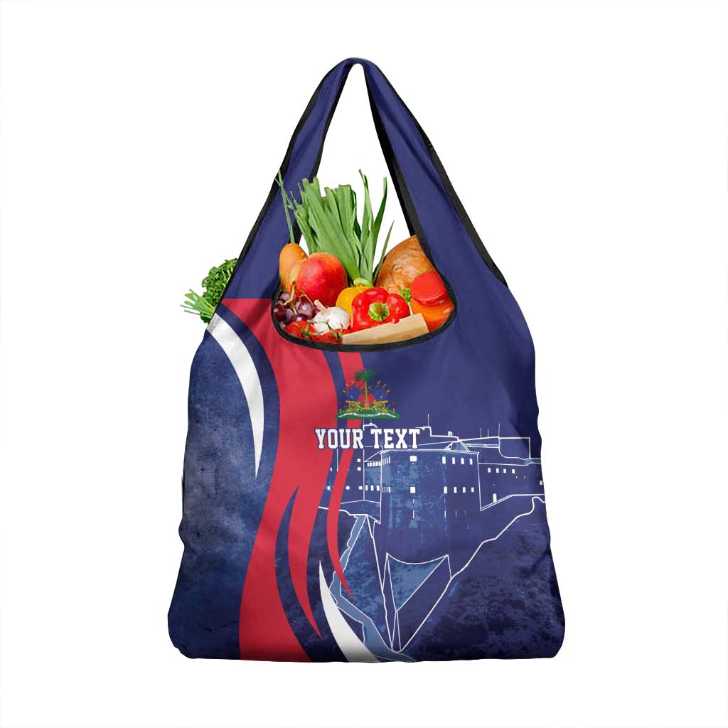 Personalized Haiti Citadelle Laferrière Grocery Bag Grunge Style