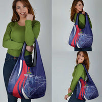 Personalized Haiti Citadelle Laferrière Grocery Bag Grunge Style