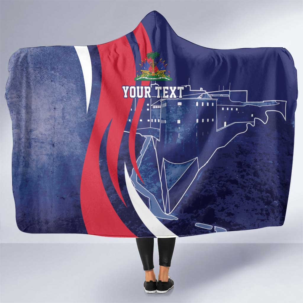 Personalized Haiti Citadelle Laferrière Hooded Blanket Grunge Style