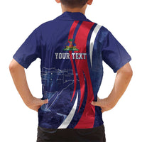 Personalized Haiti Citadelle Laferrière Kid Hawaiian Shirt Grunge Style