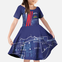 Personalized Haiti Citadelle Laferrière Kid Short Sleeve Dress Grunge Style
