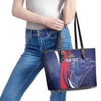 Personalized Haiti Citadelle Laferrière Leather Tote Bag Grunge Style