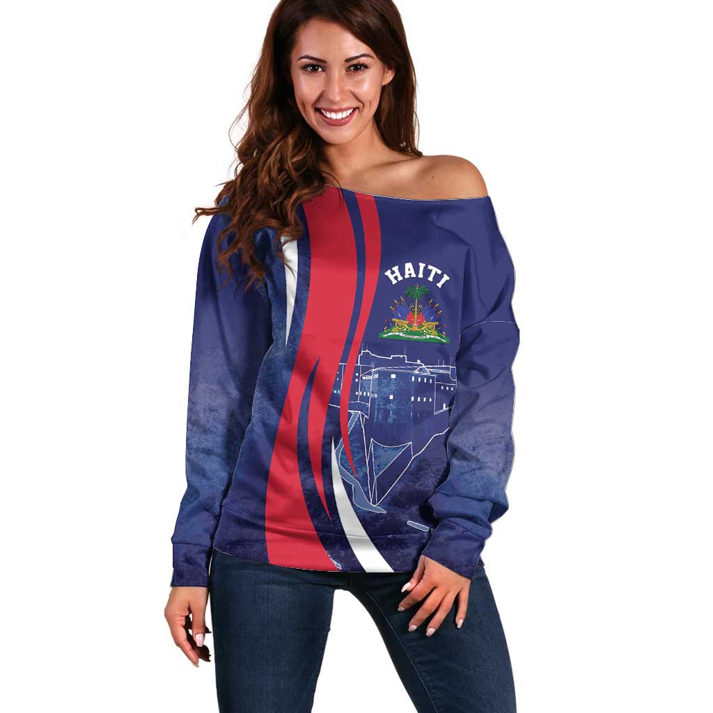 Personalized Haiti Citadelle Laferrière Off Shoulder Sweater Grunge Style