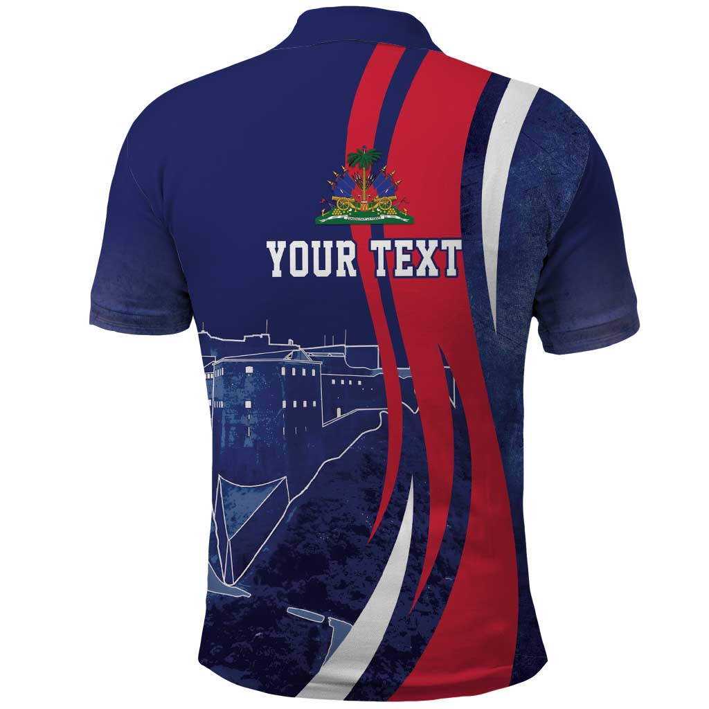 Personalized Haiti Citadelle Laferrière Polo Shirt Grunge Style