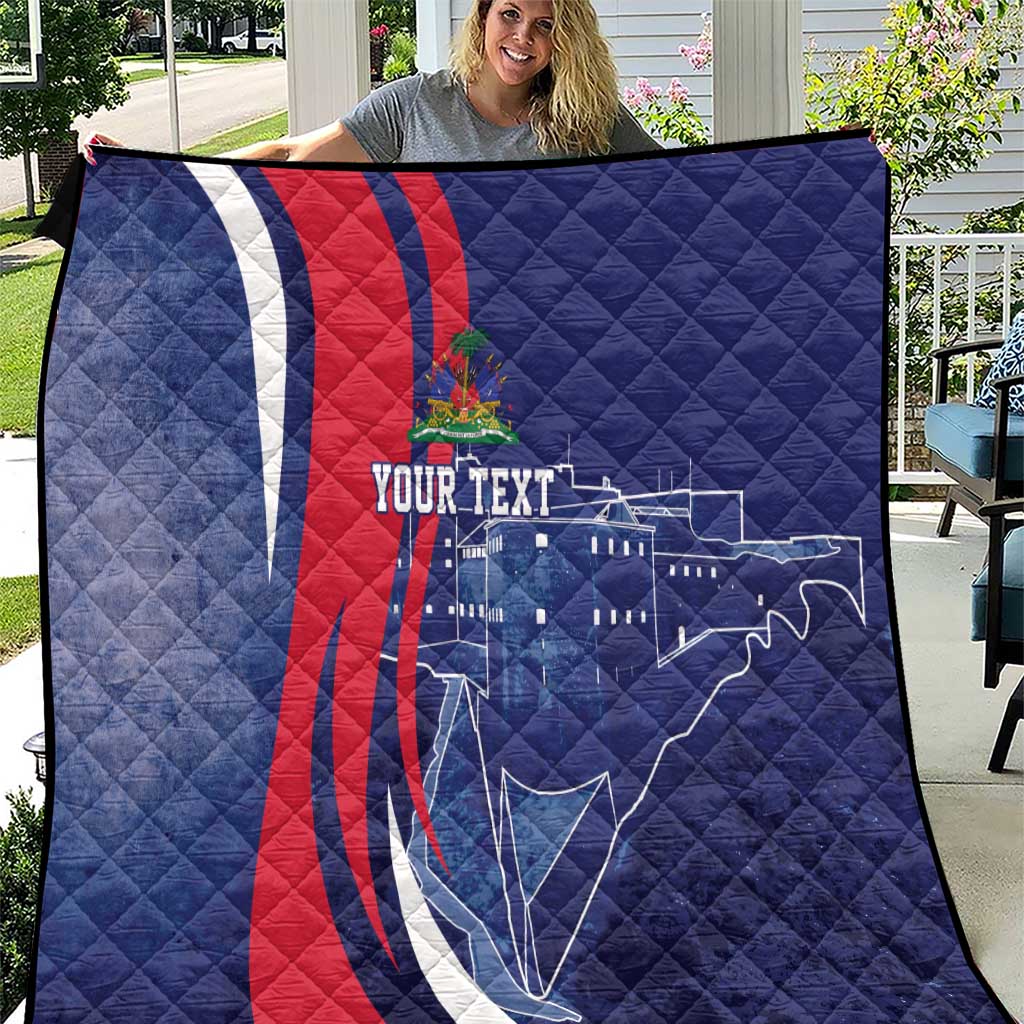 Personalized Haiti Citadelle Laferrière Quilt Grunge Style