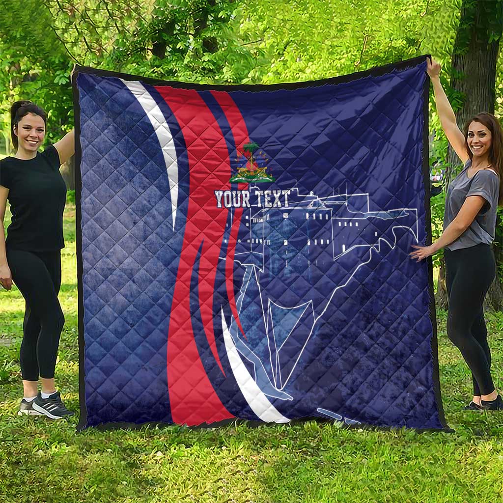 Personalized Haiti Citadelle Laferrière Quilt Grunge Style