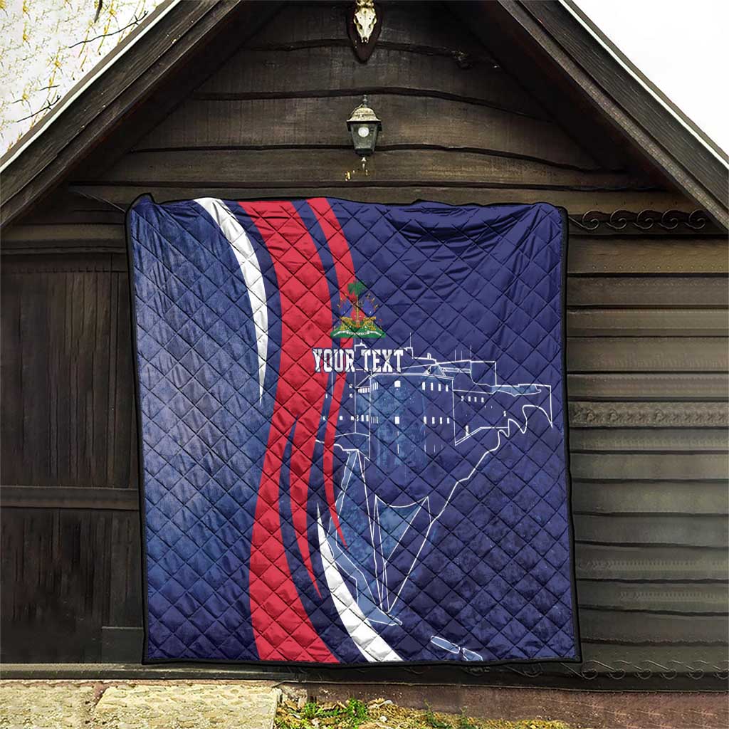 Personalized Haiti Citadelle Laferrière Quilt Grunge Style
