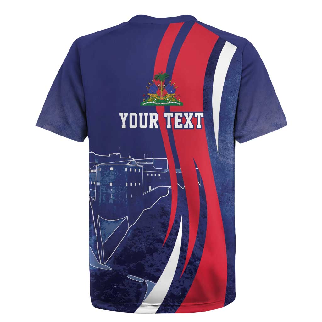 Personalized Haiti Citadelle Laferrière Rugby Jersey Grunge Style