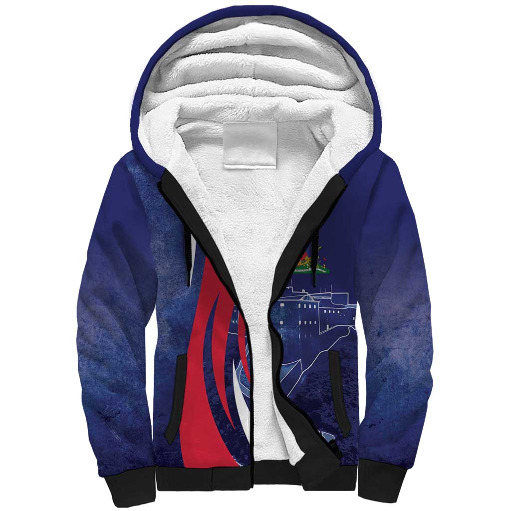 Personalized Haiti Citadelle Laferrière Sherpa Hoodie Grunge Style