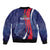 Personalized Haiti Citadelle Laferrière Sleeve Zip Bomber Jacket Grunge Style