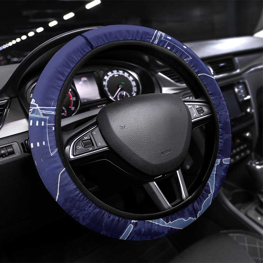 Haiti Citadelle Laferrière Steering Wheel Cover Grunge Style