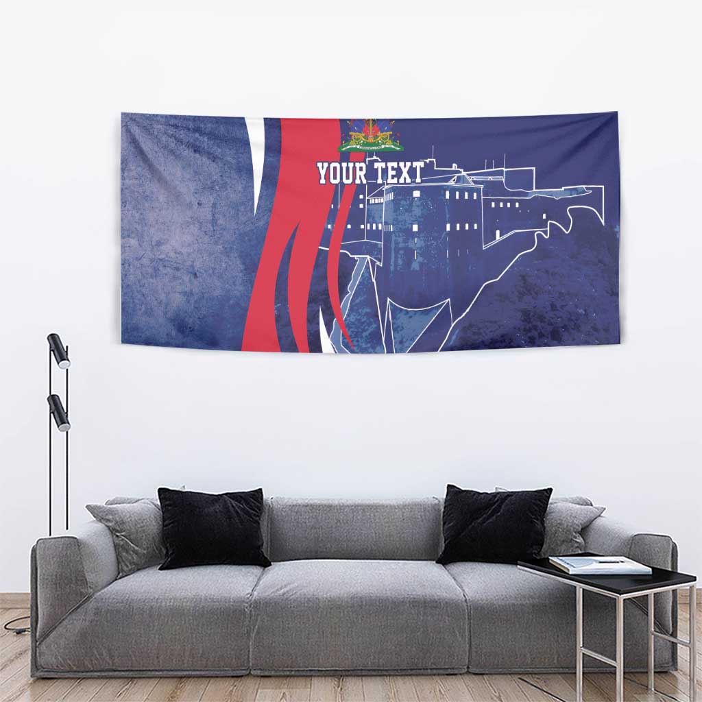 Personalized Haiti Citadelle Laferrière Tapestry Grunge Style