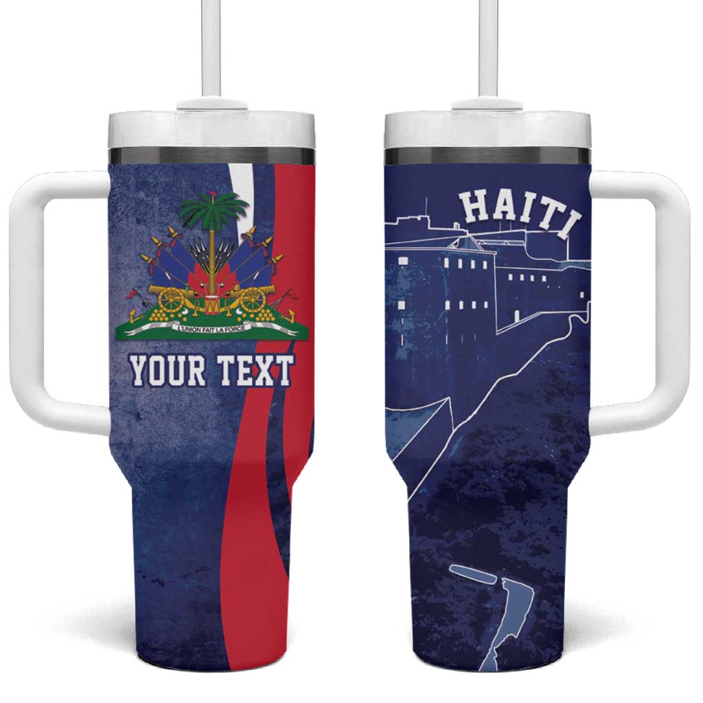 Personalized Haiti Citadelle Laferrière Tumbler With Handle Grunge Style