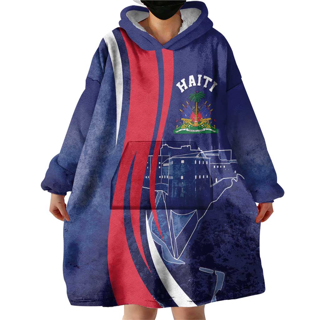 Personalized Haiti Citadelle Laferrière Wearable Blanket Hoodie Grunge Style