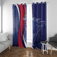 Personalized Haiti Citadelle Laferrière Window Curtain Grunge Style