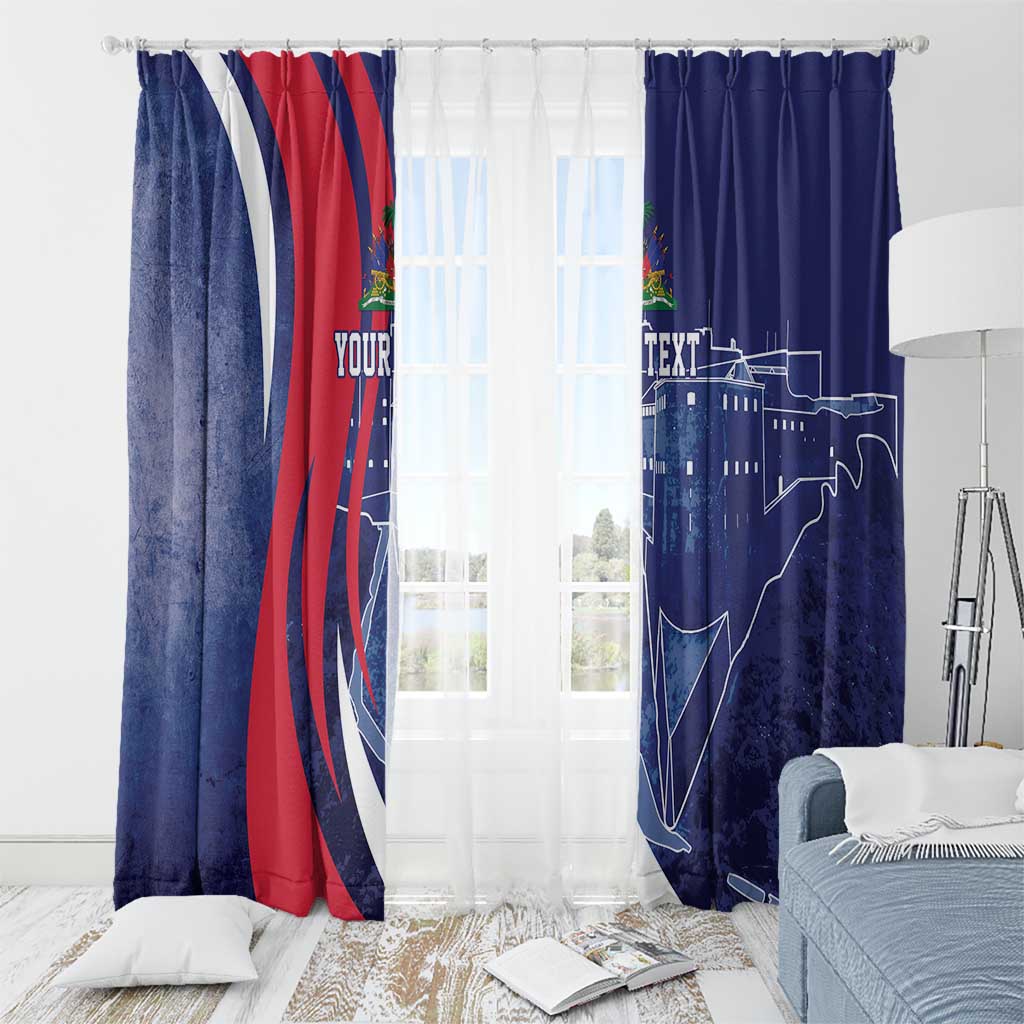 Personalized Haiti Citadelle Laferrière Window Curtain Grunge Style