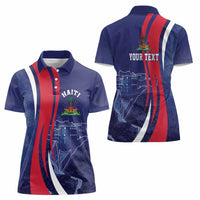 Personalized Haiti Citadelle Laferrière Women Polo Shirt Grunge Style