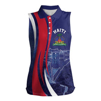 Personalized Haiti Citadelle Laferrière Women Sleeveless Polo Shirt Grunge Style
