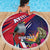 Haiti Personalized Beach Blanket Hispaniolan Trogon Tropical Vibes