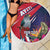 Haiti Personalized Beach Blanket Hispaniolan Trogon Tropical Vibes
