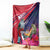 Haiti Personalized Blanket Hispaniolan Trogon Tropical Vibes