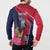 Haiti Personalized Button Sweatshirt Hispaniolan Trogon Tropical Vibes