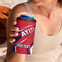 Haiti Personalized 4 in 1 Can Cooler Tumbler Hispaniolan Trogon Tropical Vibes