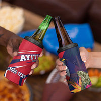 Haiti Personalized 4 in 1 Can Cooler Tumbler Hispaniolan Trogon Tropical Vibes