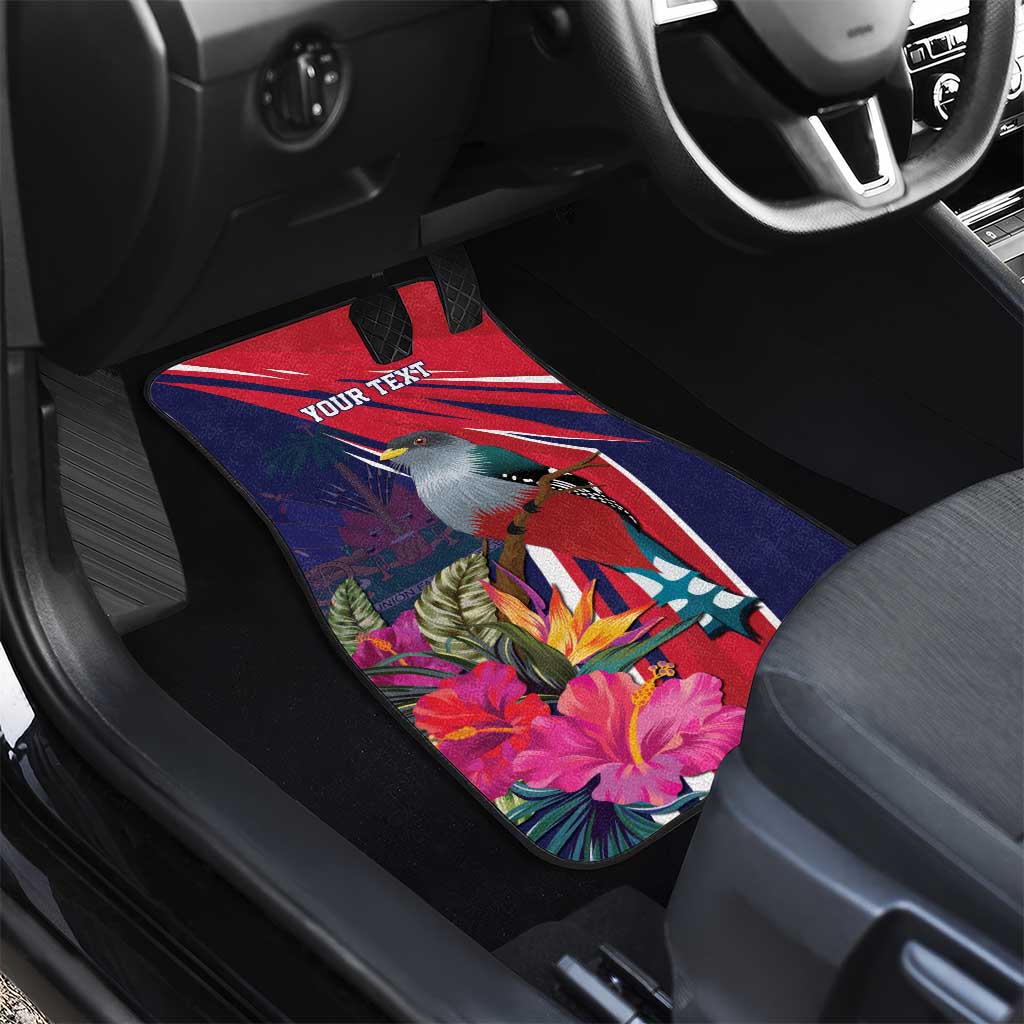 Haiti Personalized Car Mats Hispaniolan Trogon Tropical Vibes